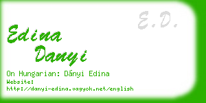edina danyi business card